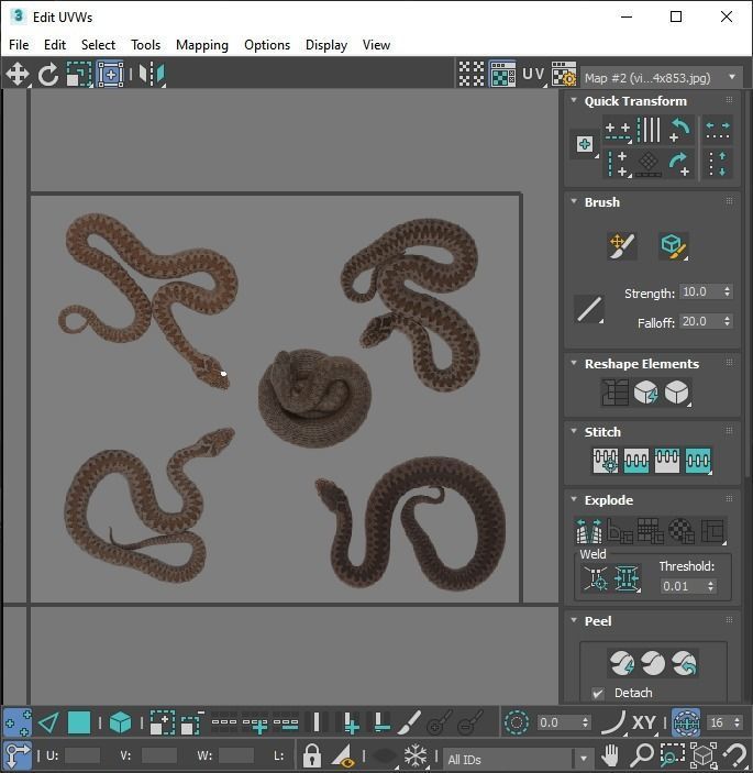 Snakes Set 3D model_33