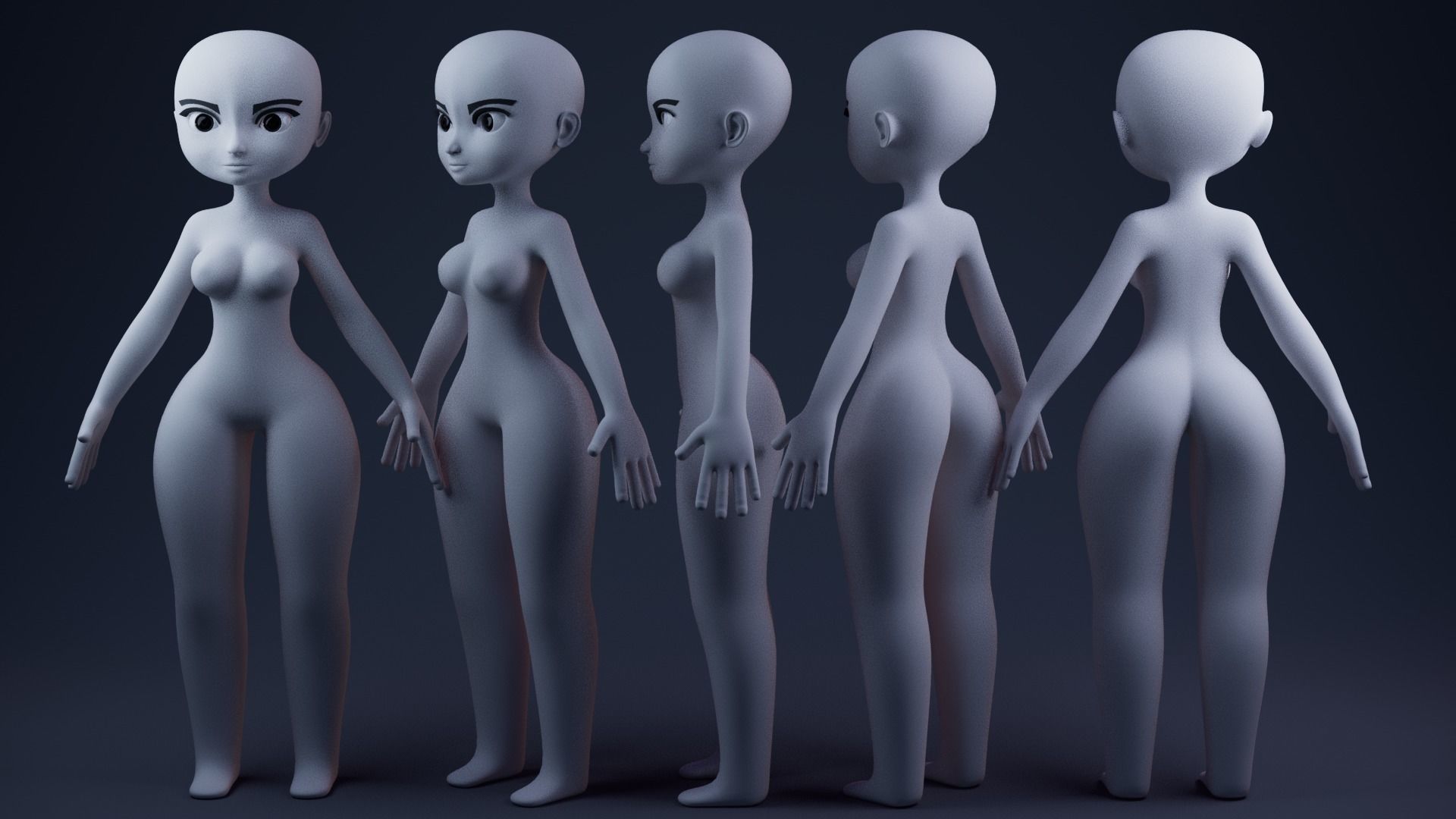 Stylized Char 4 3D model_2