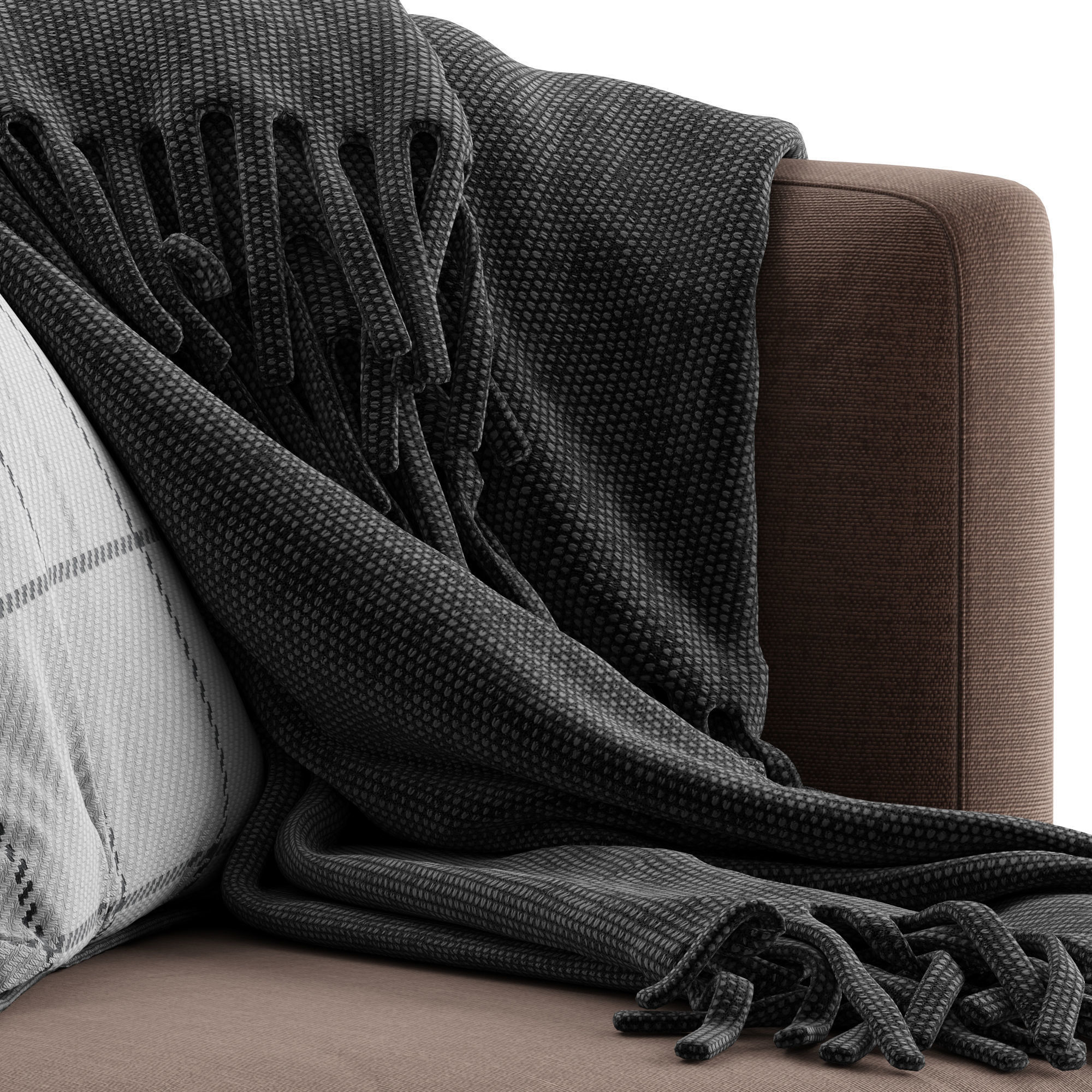 Potterybarn Balboa Upholstered Swivel Armchair with Wood Base 3D model_13