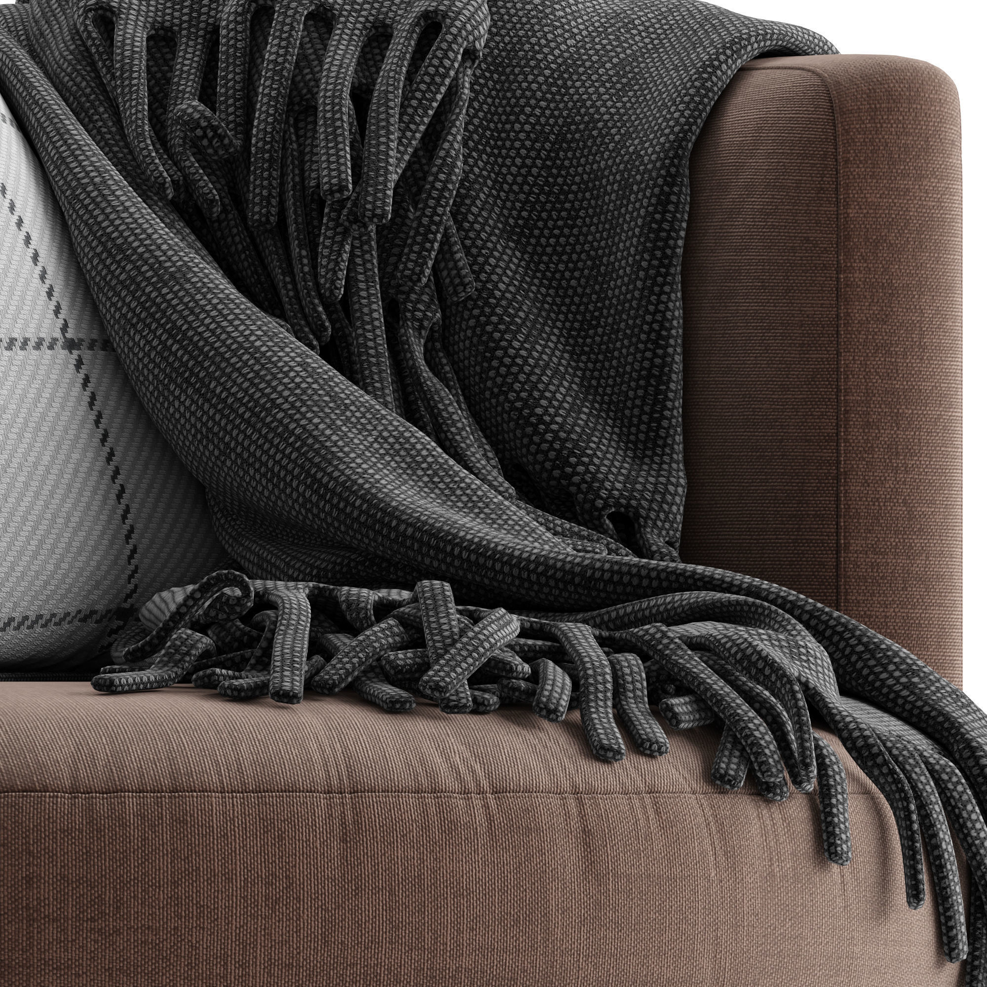 Potterybarn Balboa Upholstered Swivel Armchair with Wood Base 3D model_10