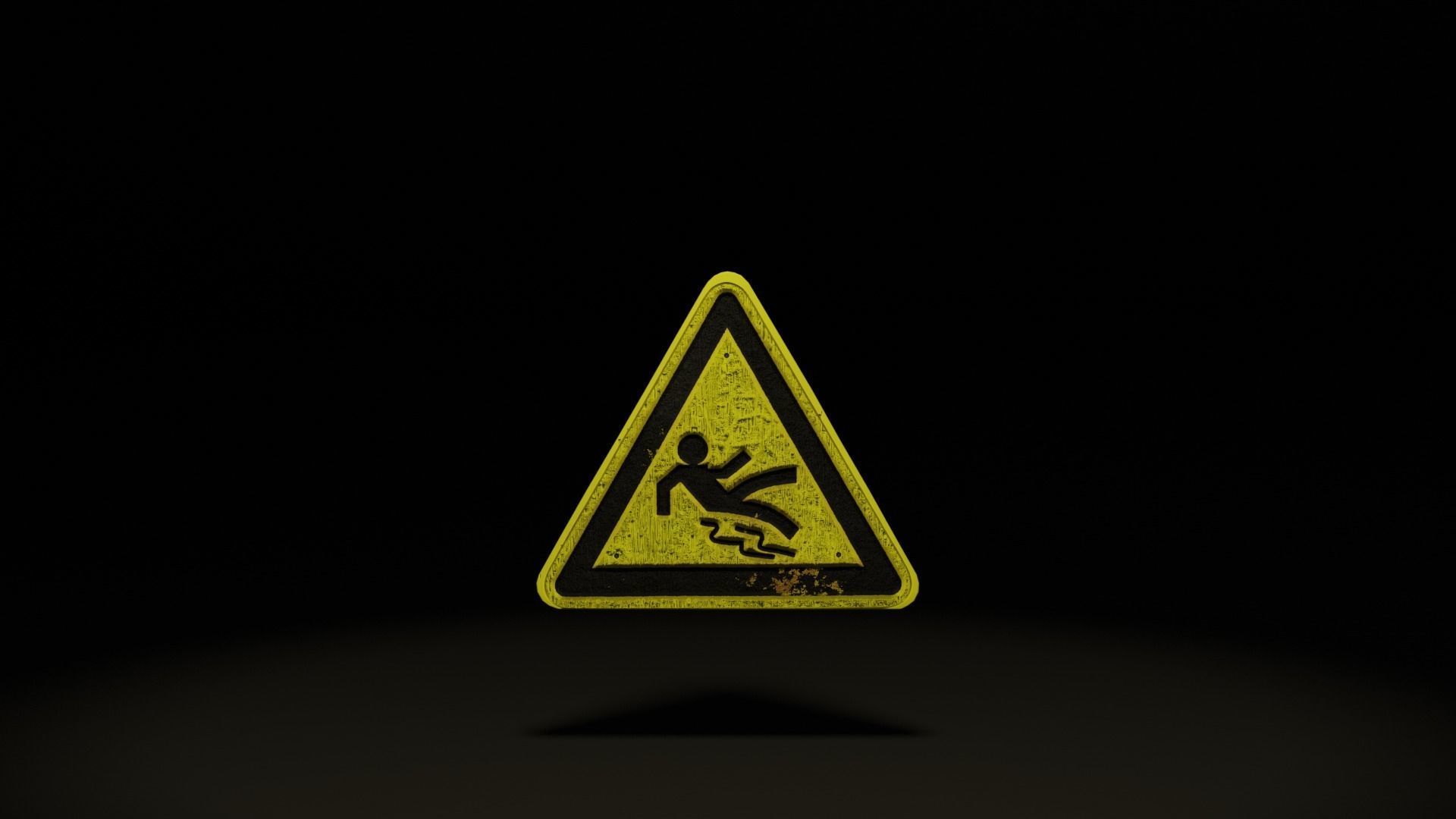 Street Signs Low-poly Low-poly 3D model_3