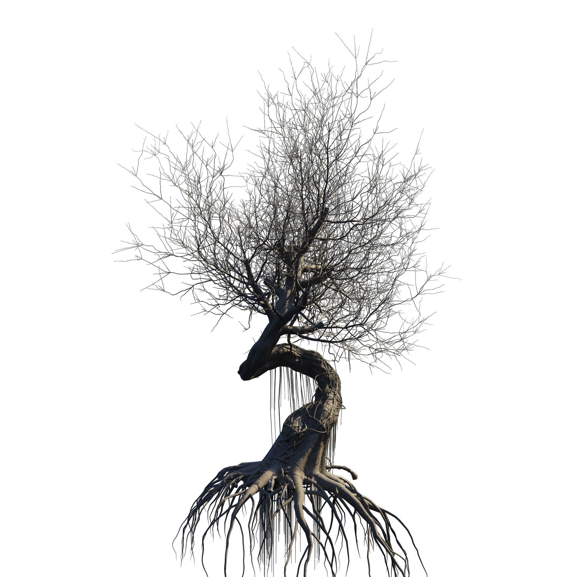 fantasy tree animated  3D model_4