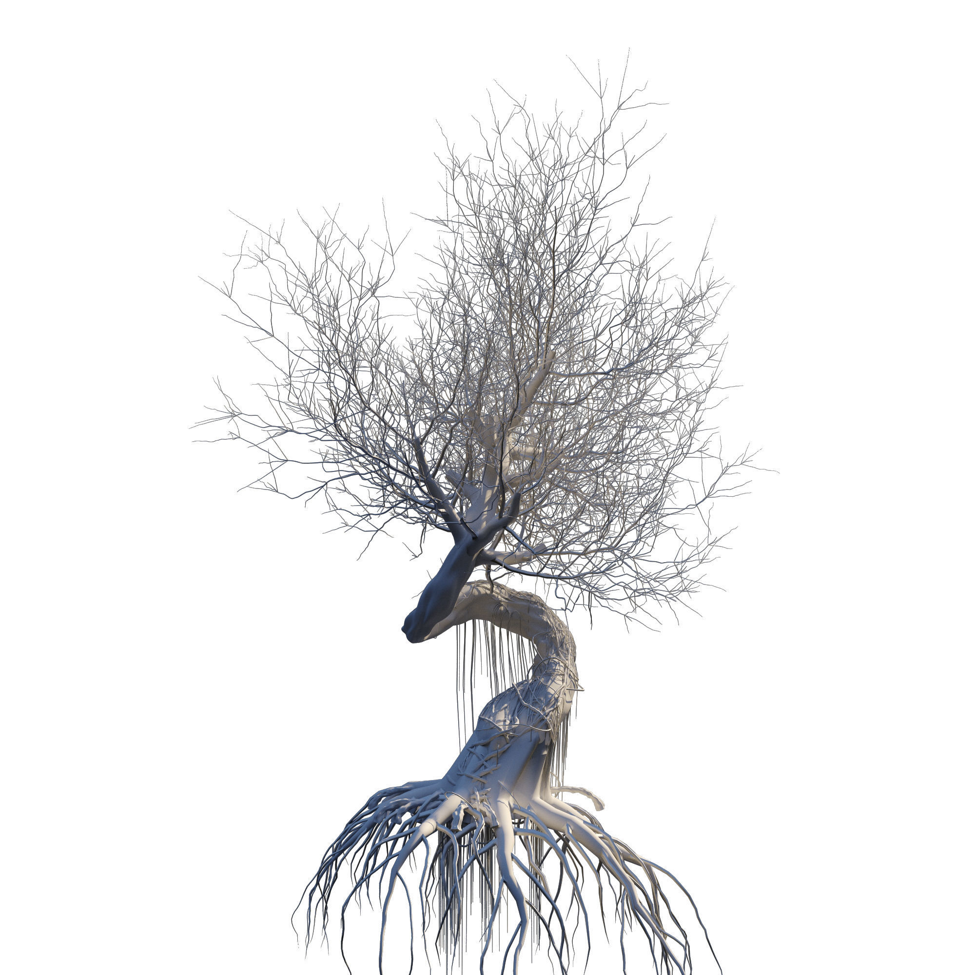 fantasy tree animated  3D model_5