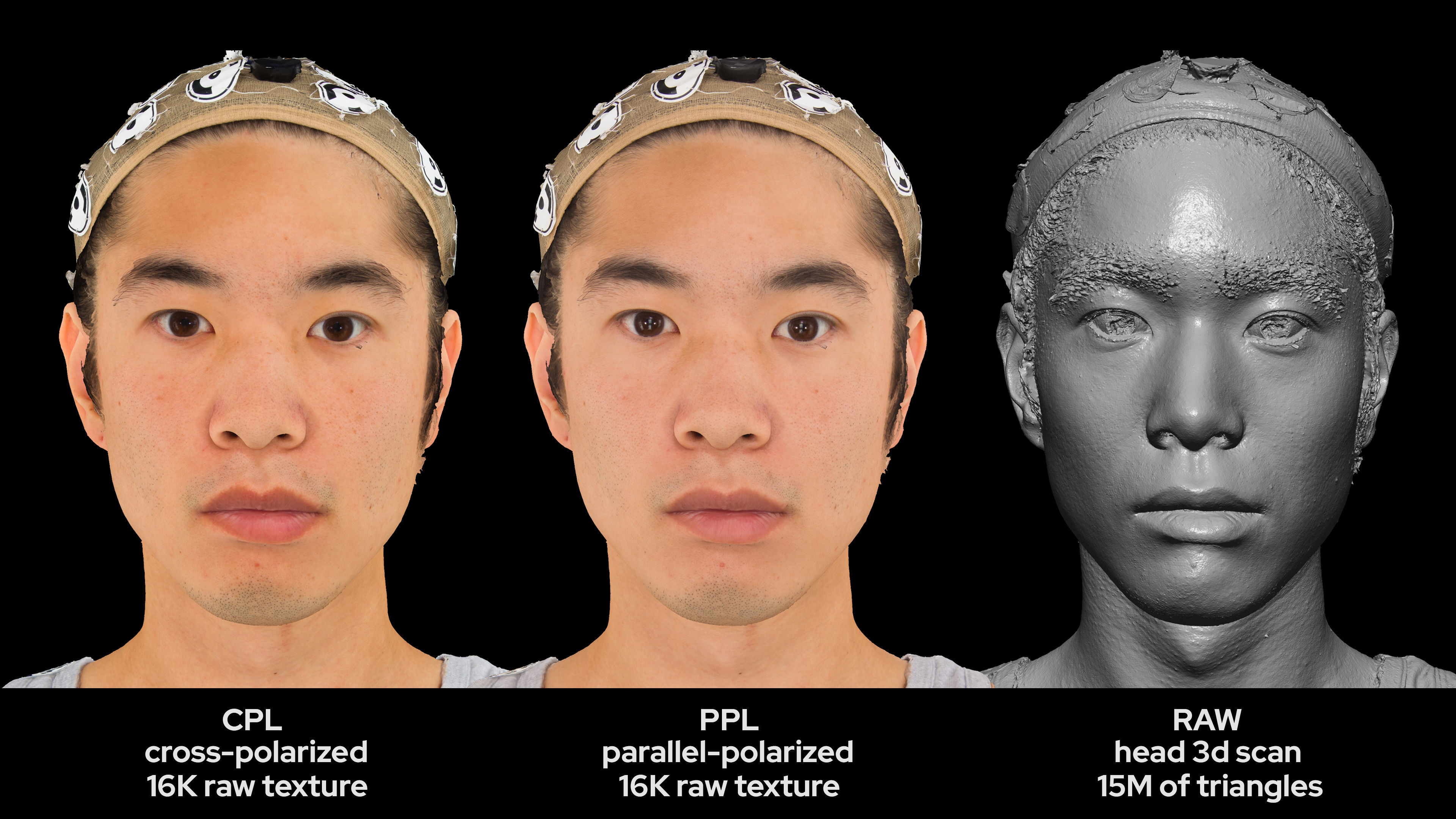 Asian Male 30s head scan 037 3D model_4
