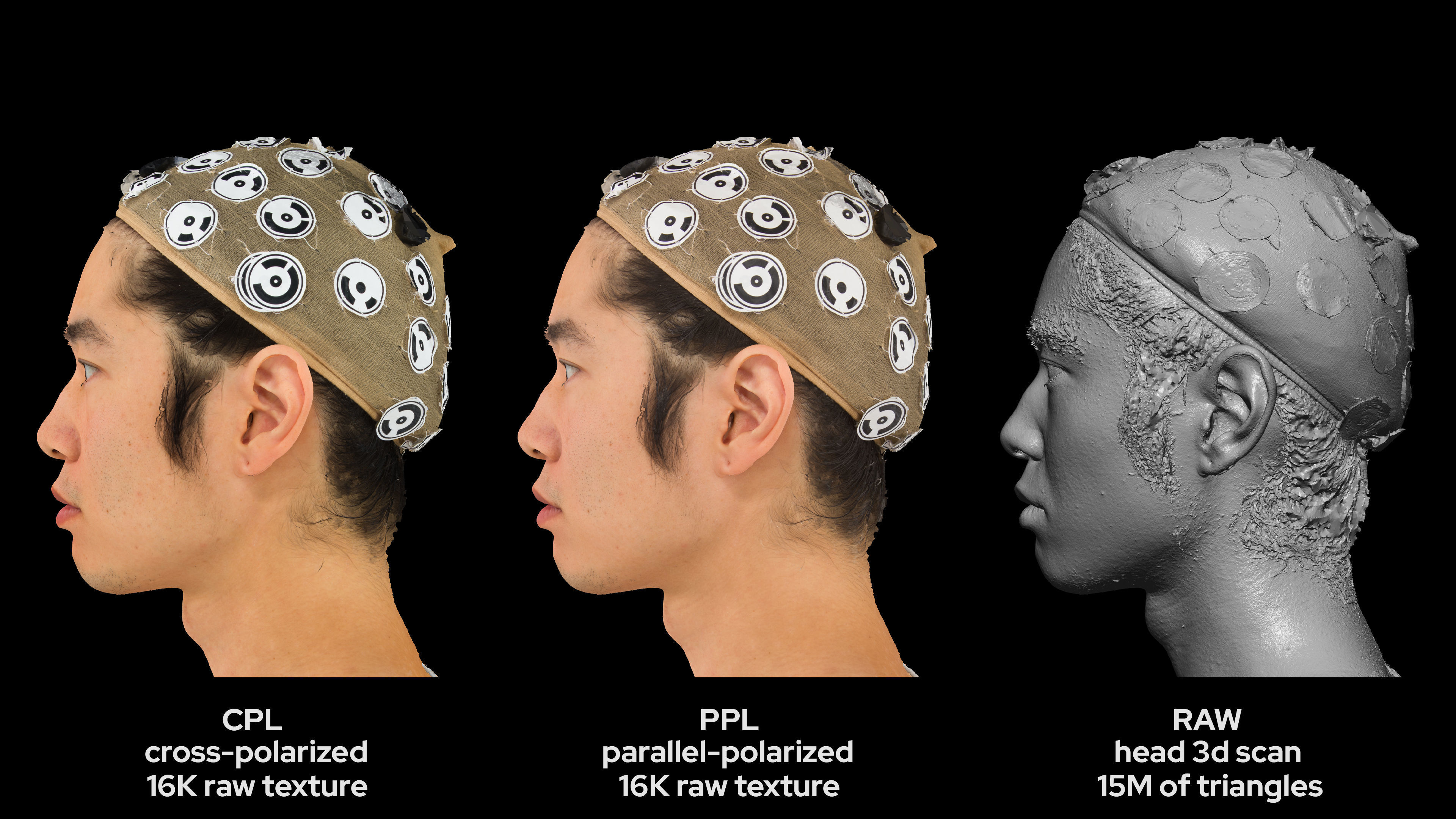 Asian Male 30s head scan 037 3D model_6