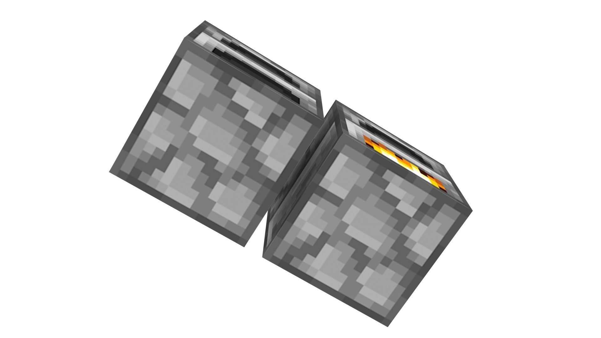 Minecraft Furnaces 3D model_5