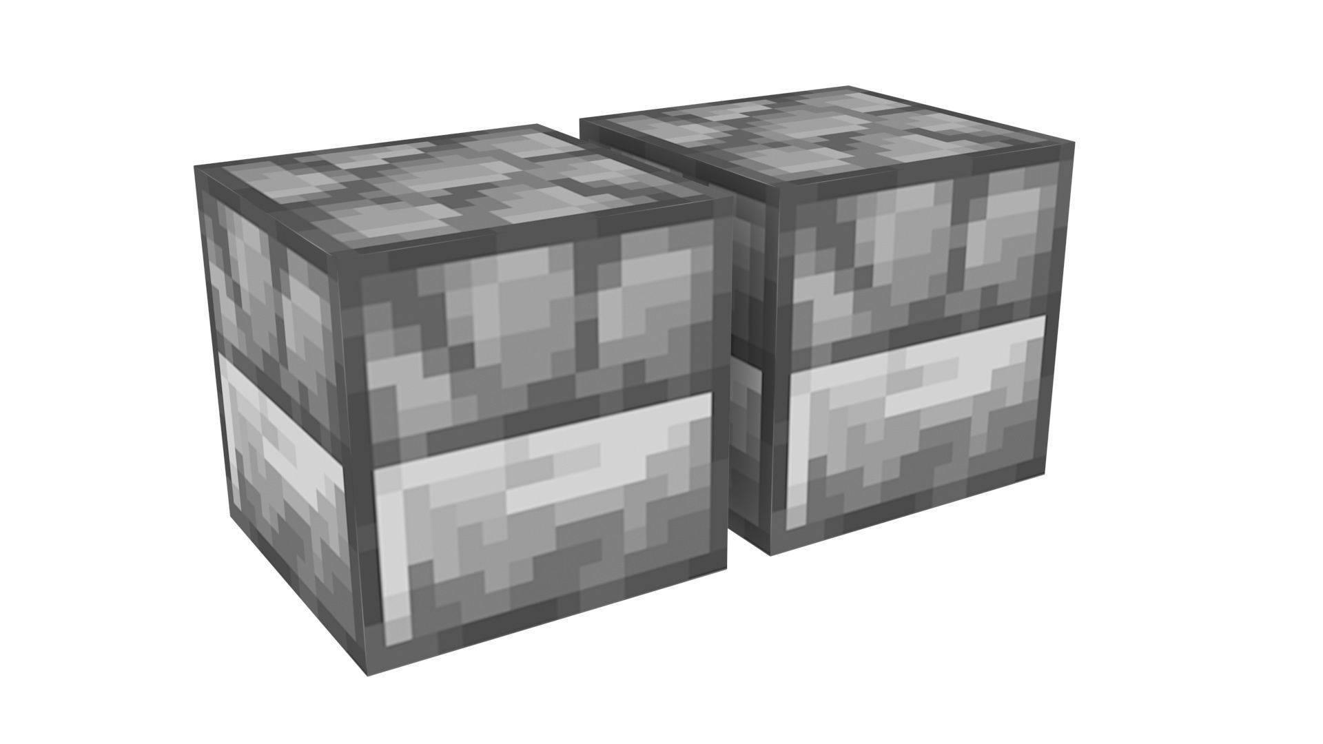 Minecraft Furnaces 3D model_2