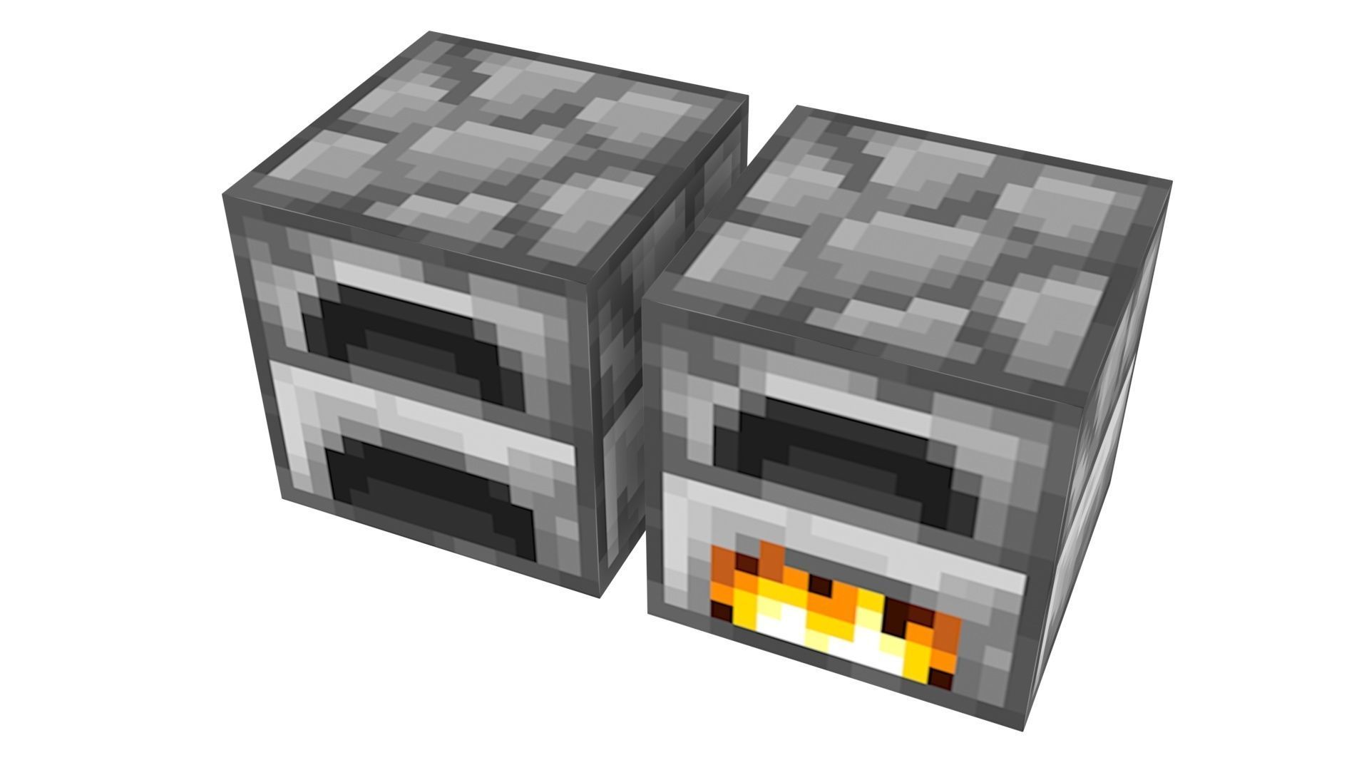 Minecraft Furnaces 3D model_1