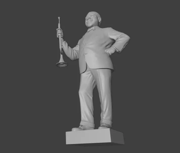 Louis Armstrong 3D print model_6
