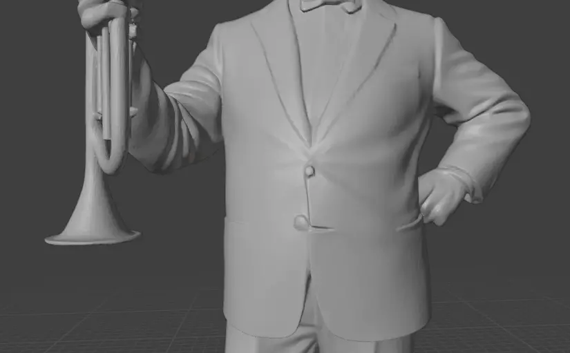 Louis Armstrong 3D print model_11
