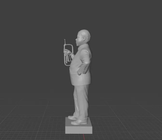 Louis Armstrong 3D print model_2