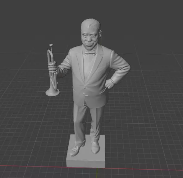Louis Armstrong 3D print model_8