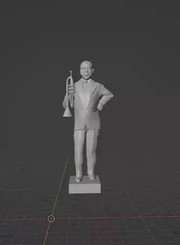 Louis Armstrong 3D print model