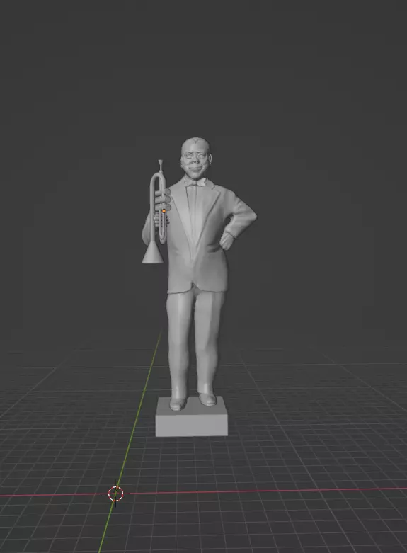 Louis Armstrong 3D print model_0