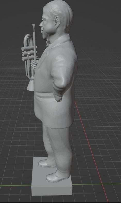 Louis Armstrong 3D print model_8