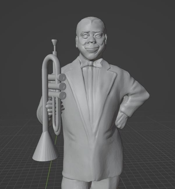 Louis Armstrong 3D print model_13