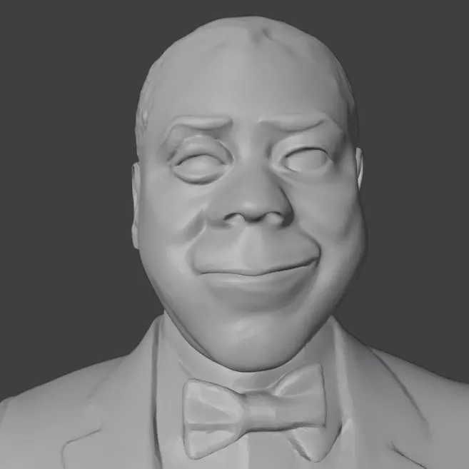 Louis Armstrong 3D print model_14