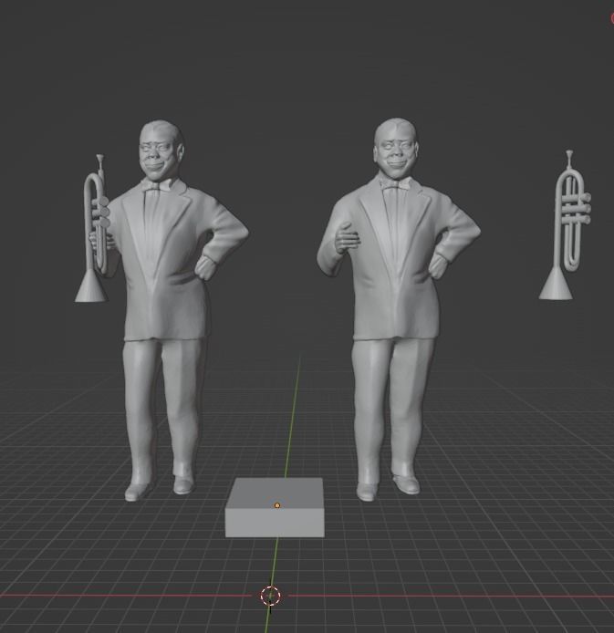 Louis Armstrong 3D print model_9