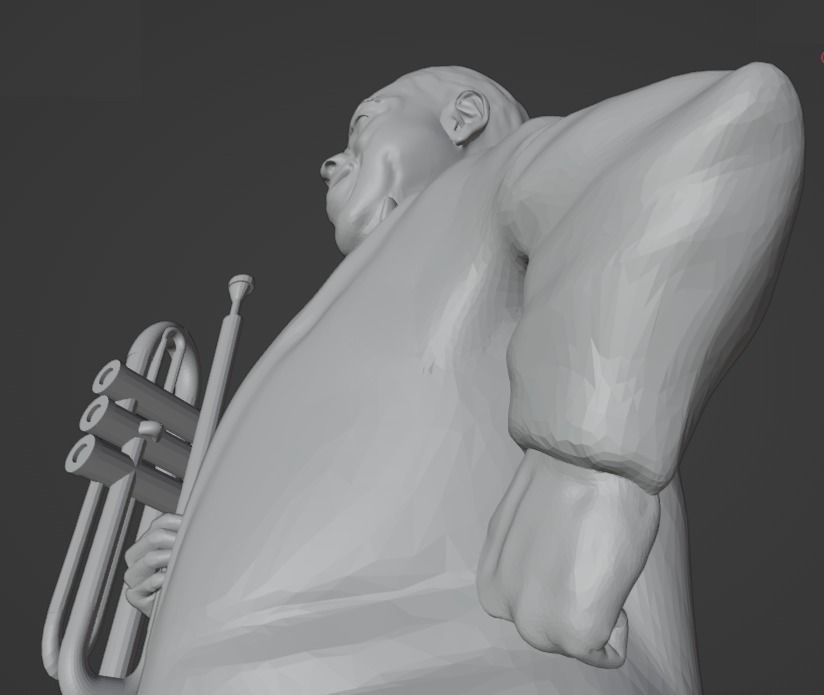 Louis Armstrong 3D print model_23