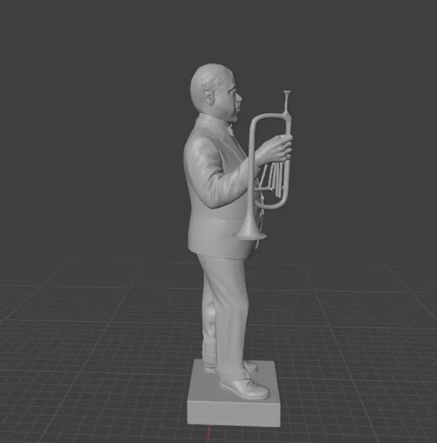 Louis Armstrong 3D print model_25