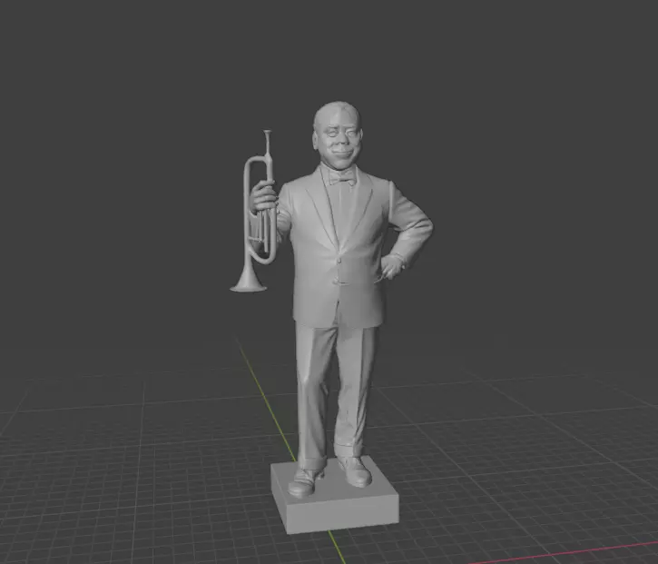 Louis Armstrong 3D print model_22