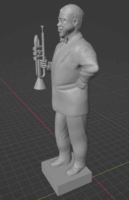 Louis Armstrong 3D print model_5