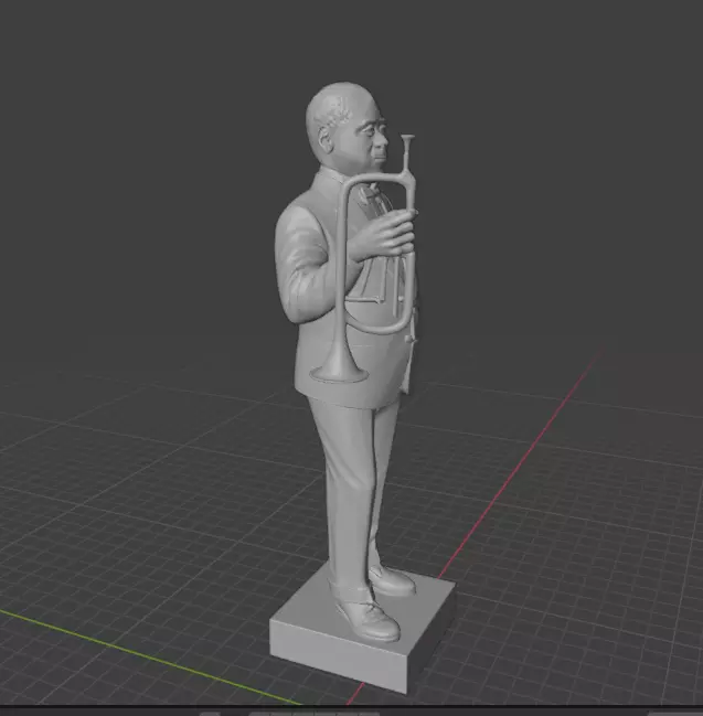 Louis Armstrong 3D print model_24
