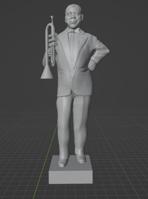 Louis Armstrong 3D print model_4