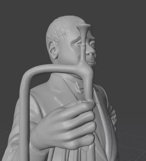 Louis Armstrong 3D print model_12