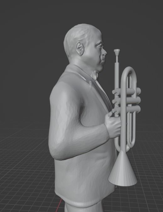 Louis Armstrong 3D print model_10