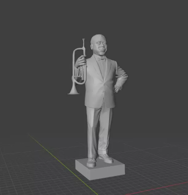 Louis Armstrong 3D print model_23