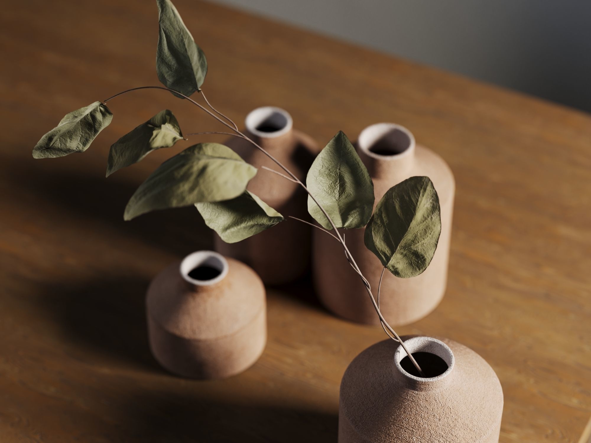 Vase Set 138 3D model_2