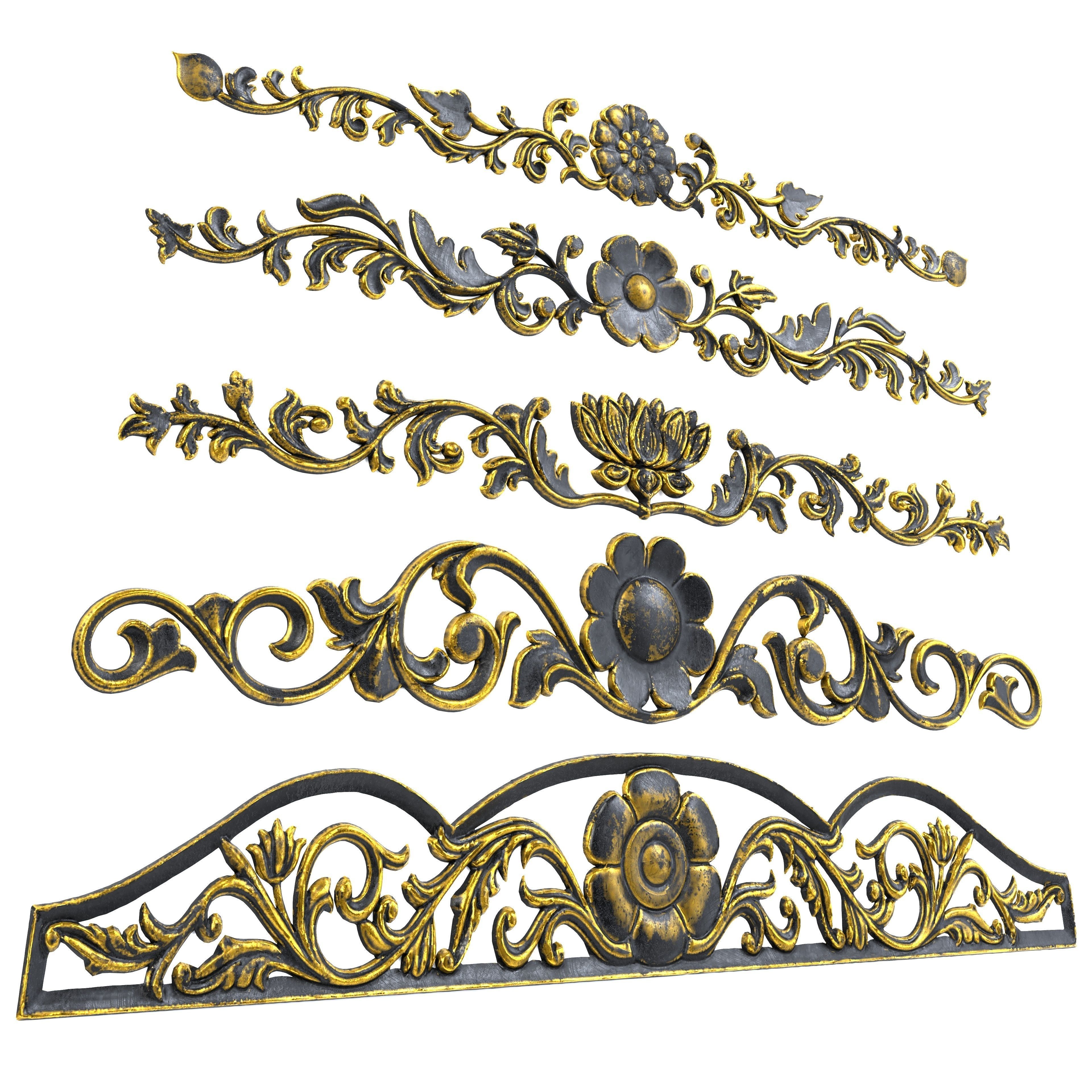 5 Low-Poly Ornament Vol 07-1 Low-poly 3D model_6