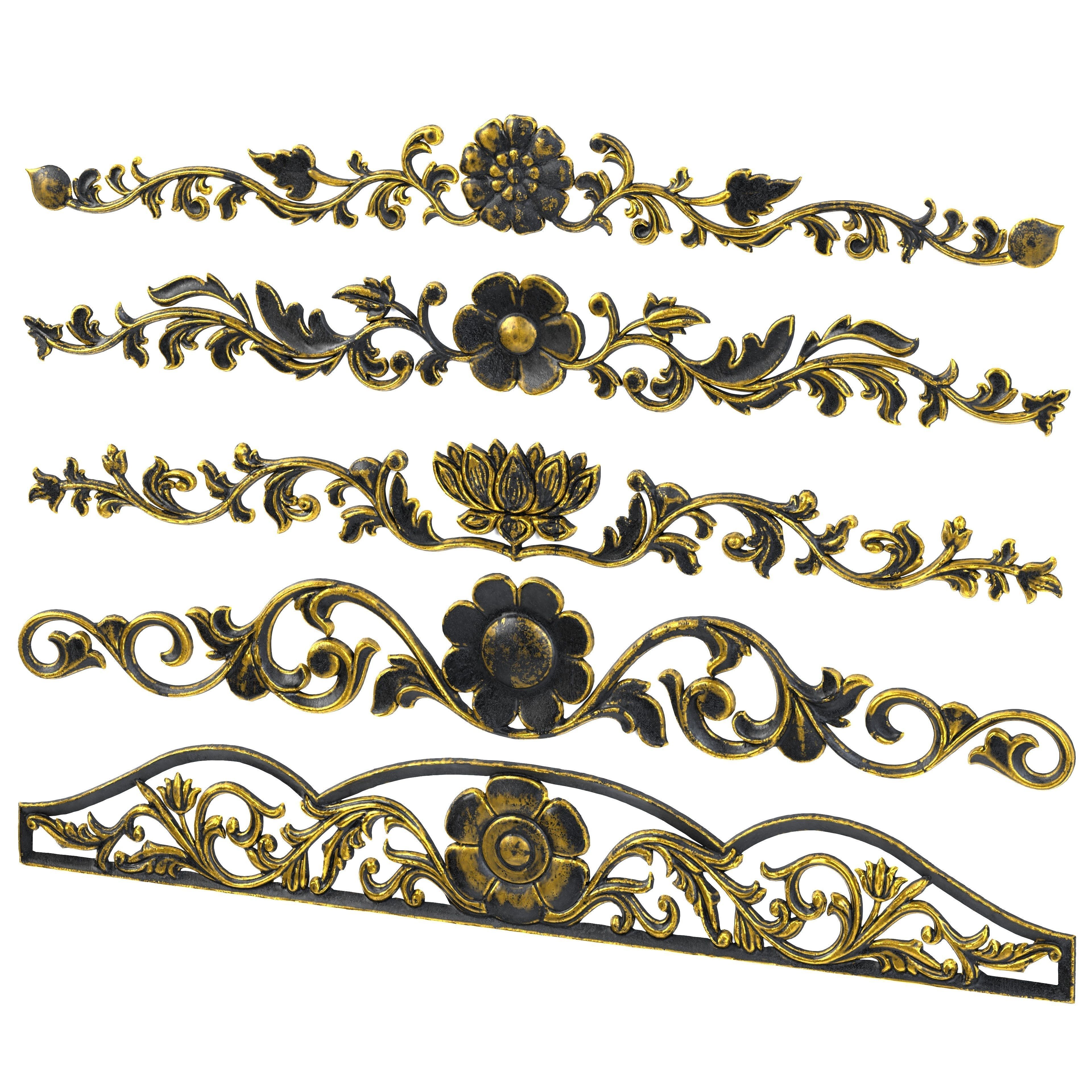 5 Low-Poly Ornament Vol 07-1 Low-poly 3D model_4