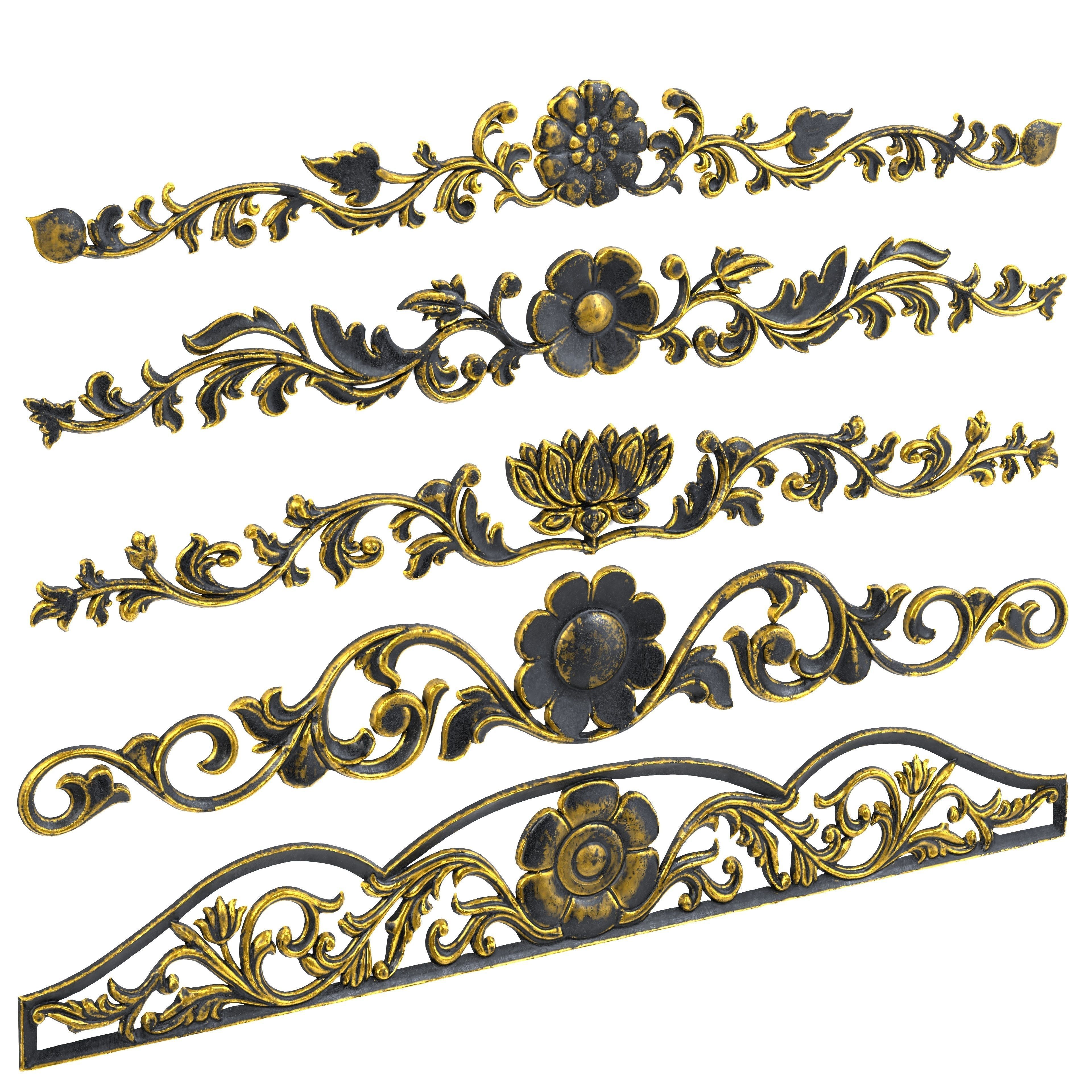 5 Low-Poly Ornament Vol 07-1 Low-poly 3D model_3