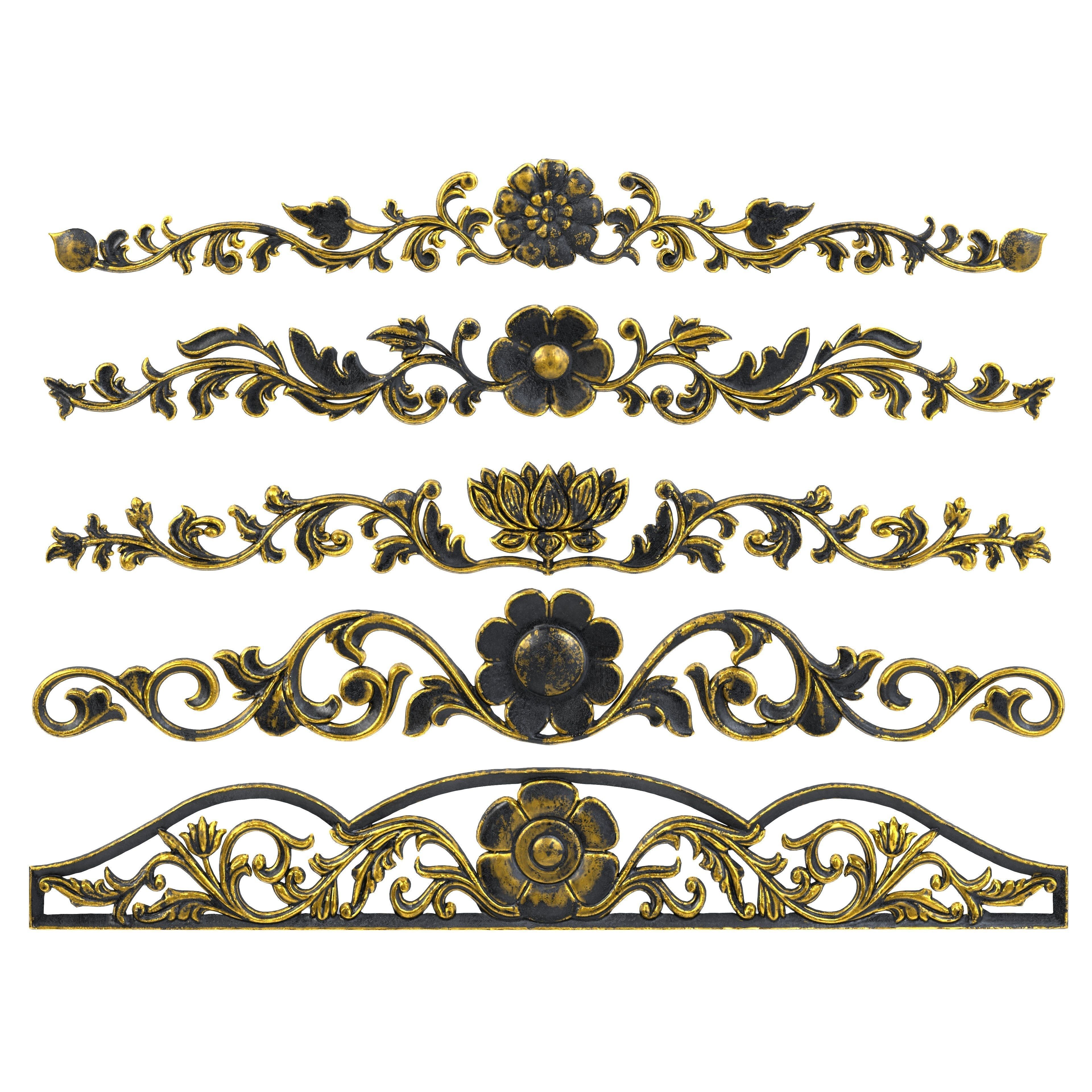 5 Low-Poly Ornament Vol 07-1 Low-poly 3D model_1