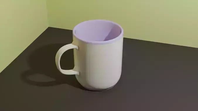 Fancy mug cup 3d model 