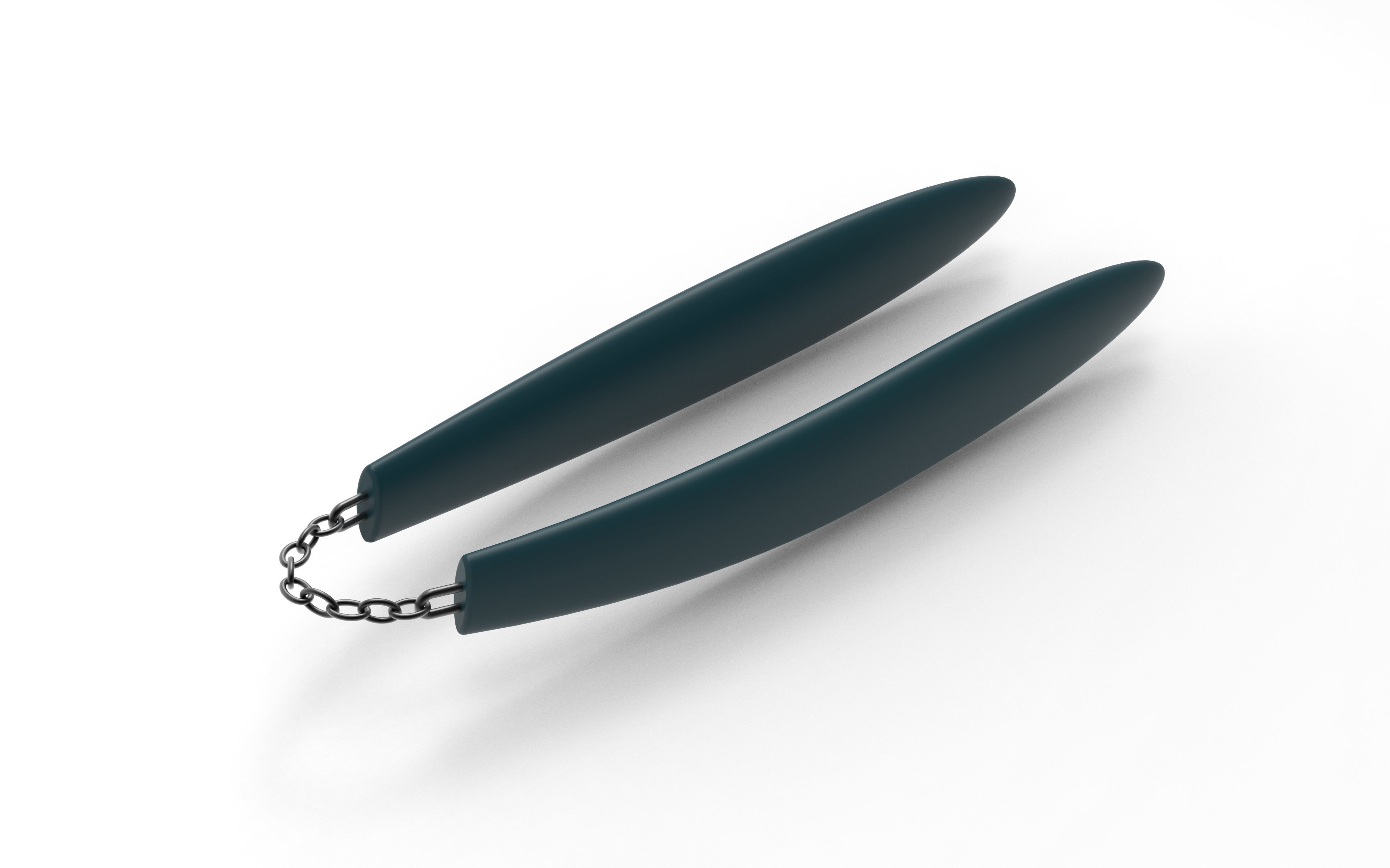Smooth Nunchaku Fighting Sticks  3D model_6