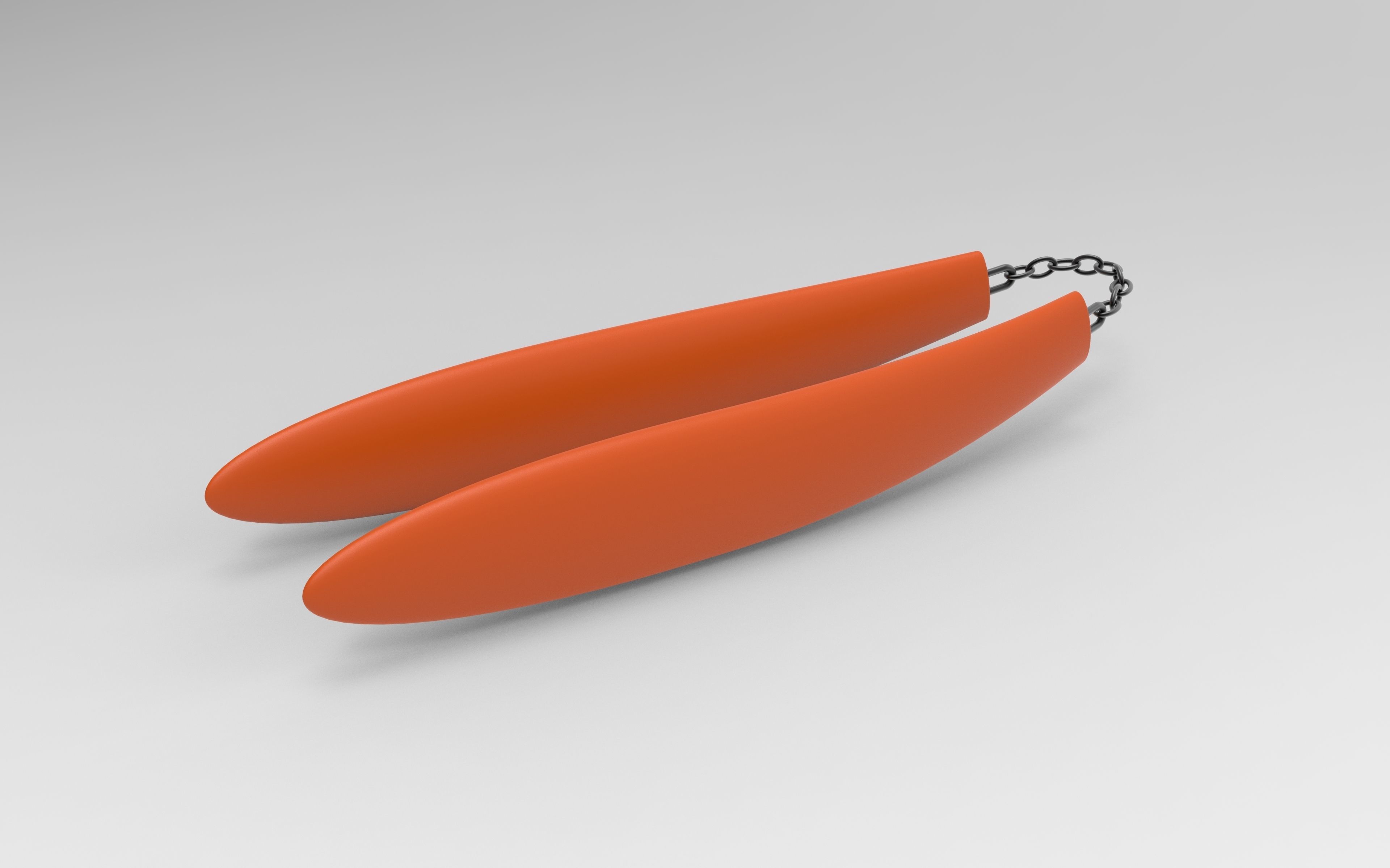 Smooth Nunchaku Fighting Sticks  3D model_3