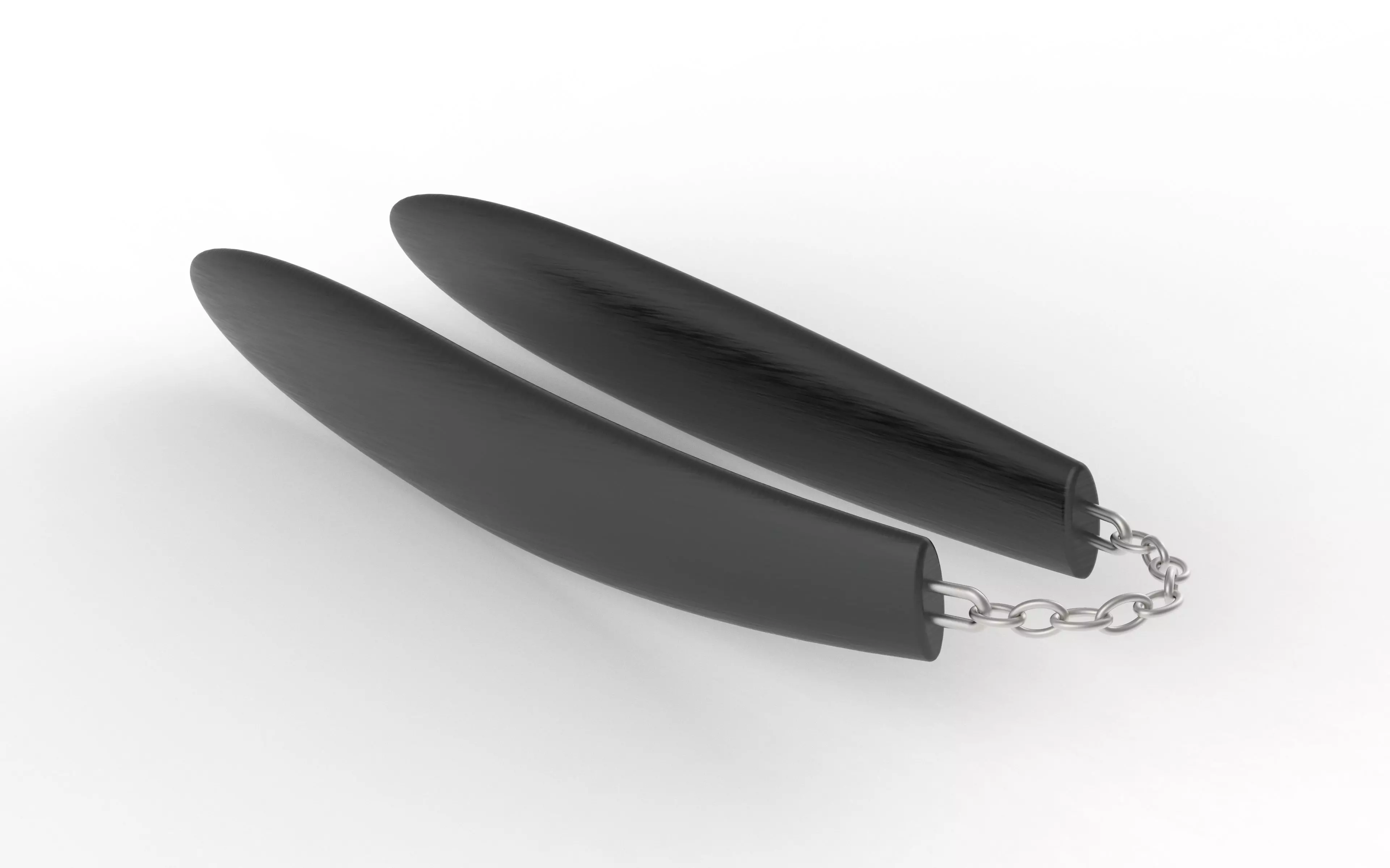 Smooth Nunchaku Fighting Sticks  3D model_0