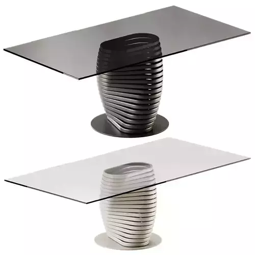 EFORMA ROTOLO Rectangular Glass table