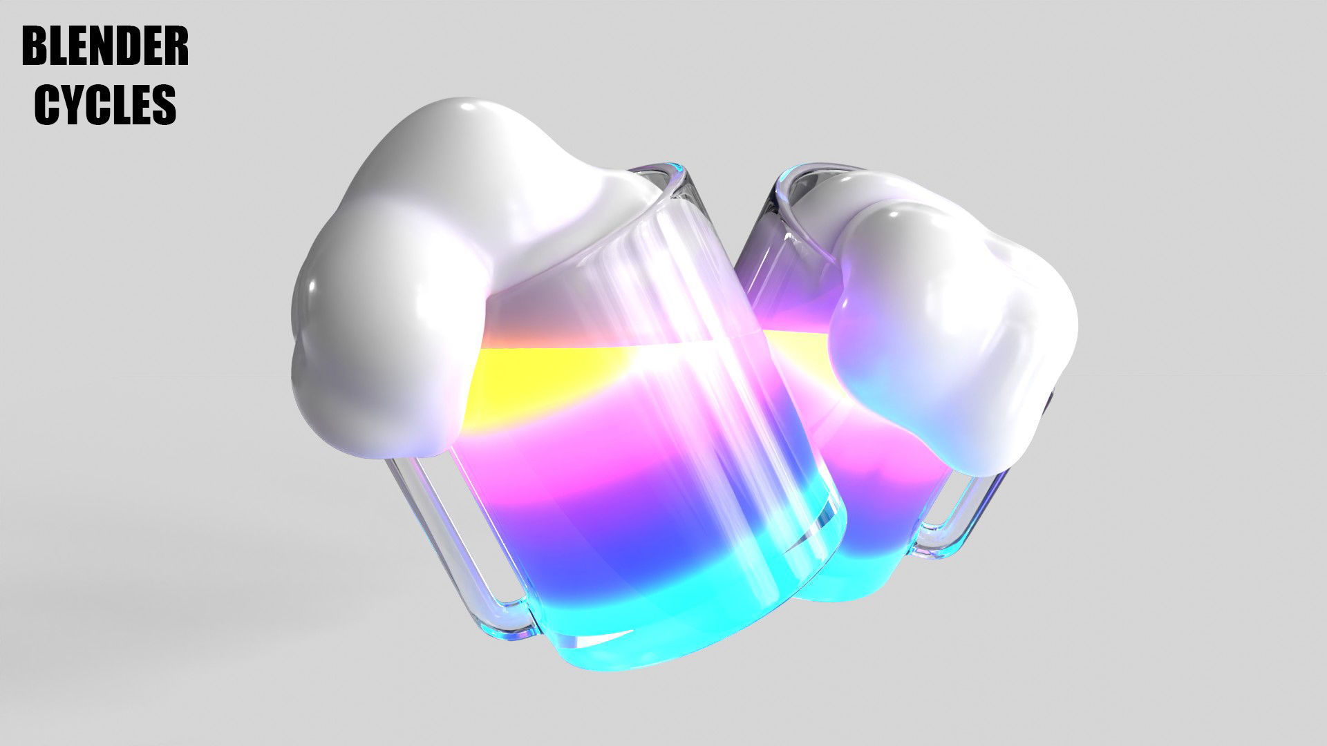 Cheers Icon Low-poly 3D model_10