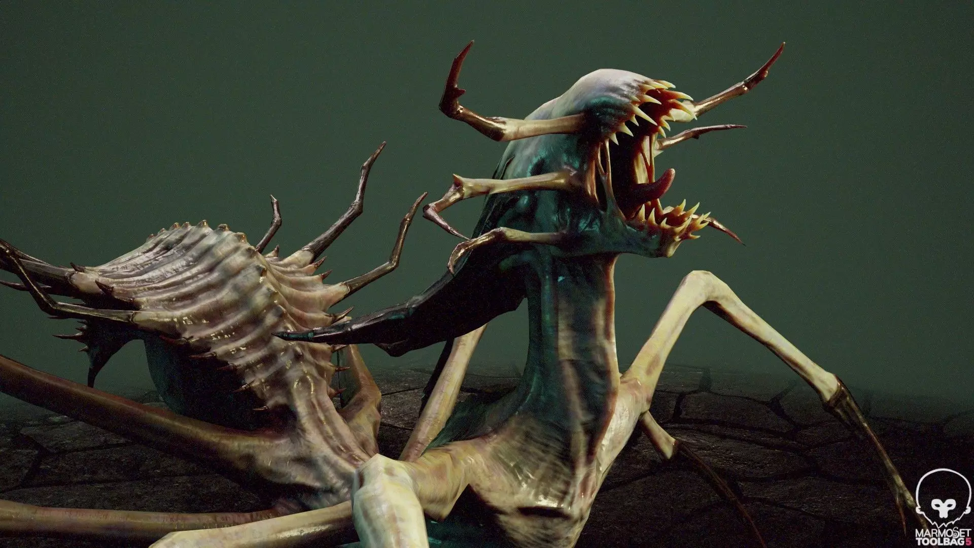 Spider Mutant 1 Low-poly 3D model