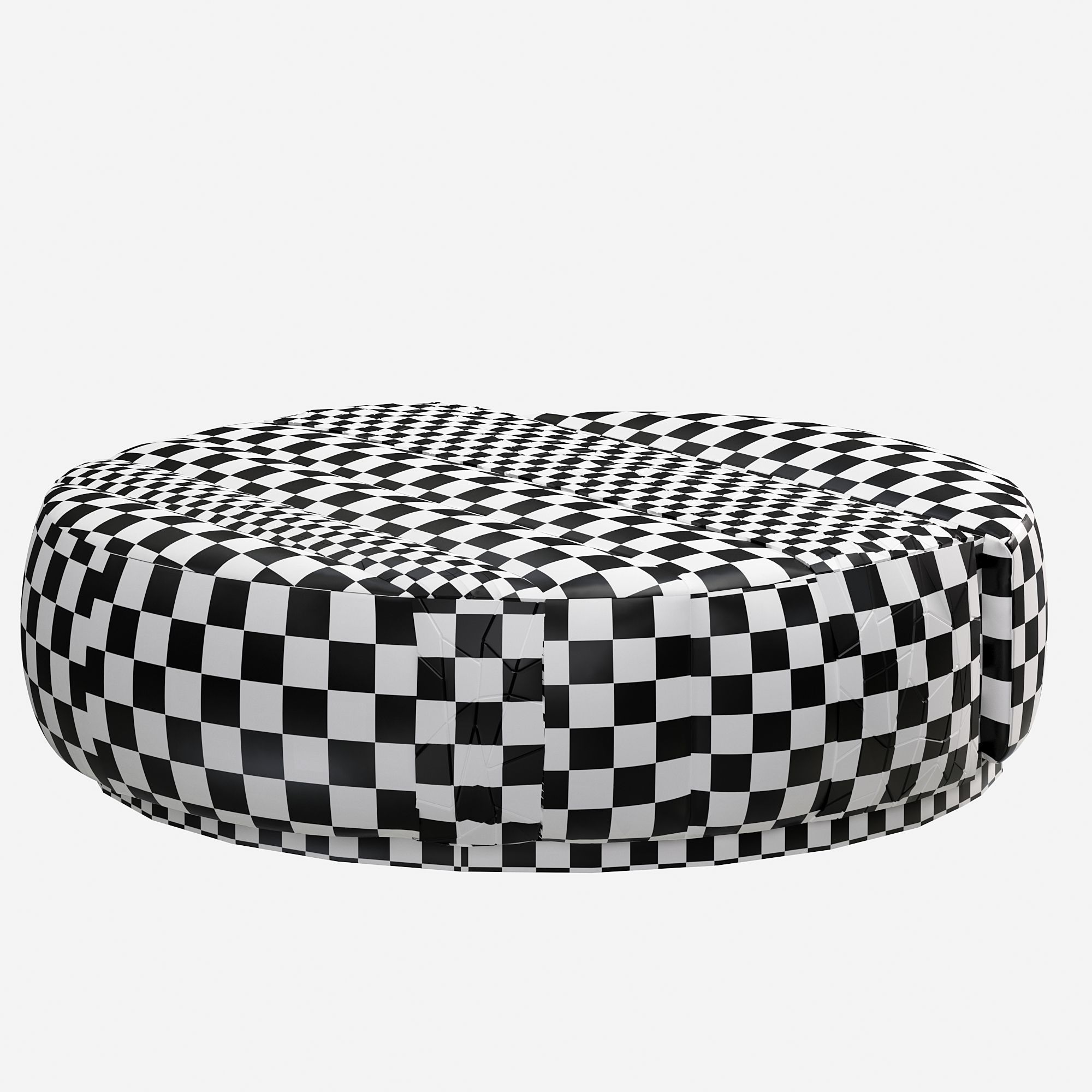 Round ottoman charisma sofa by giorgiocollection 3D model_6