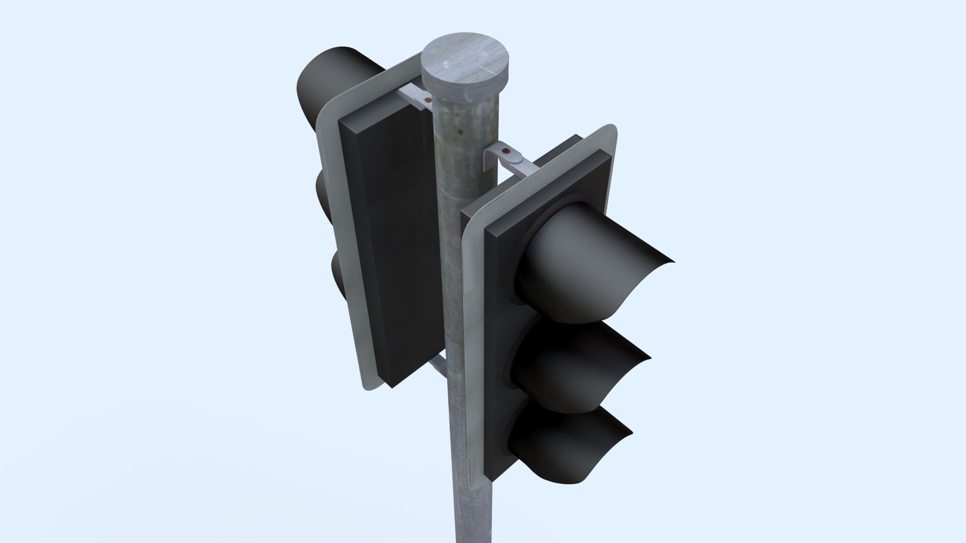 Traffic Light - UK Low-poly 3D model_3