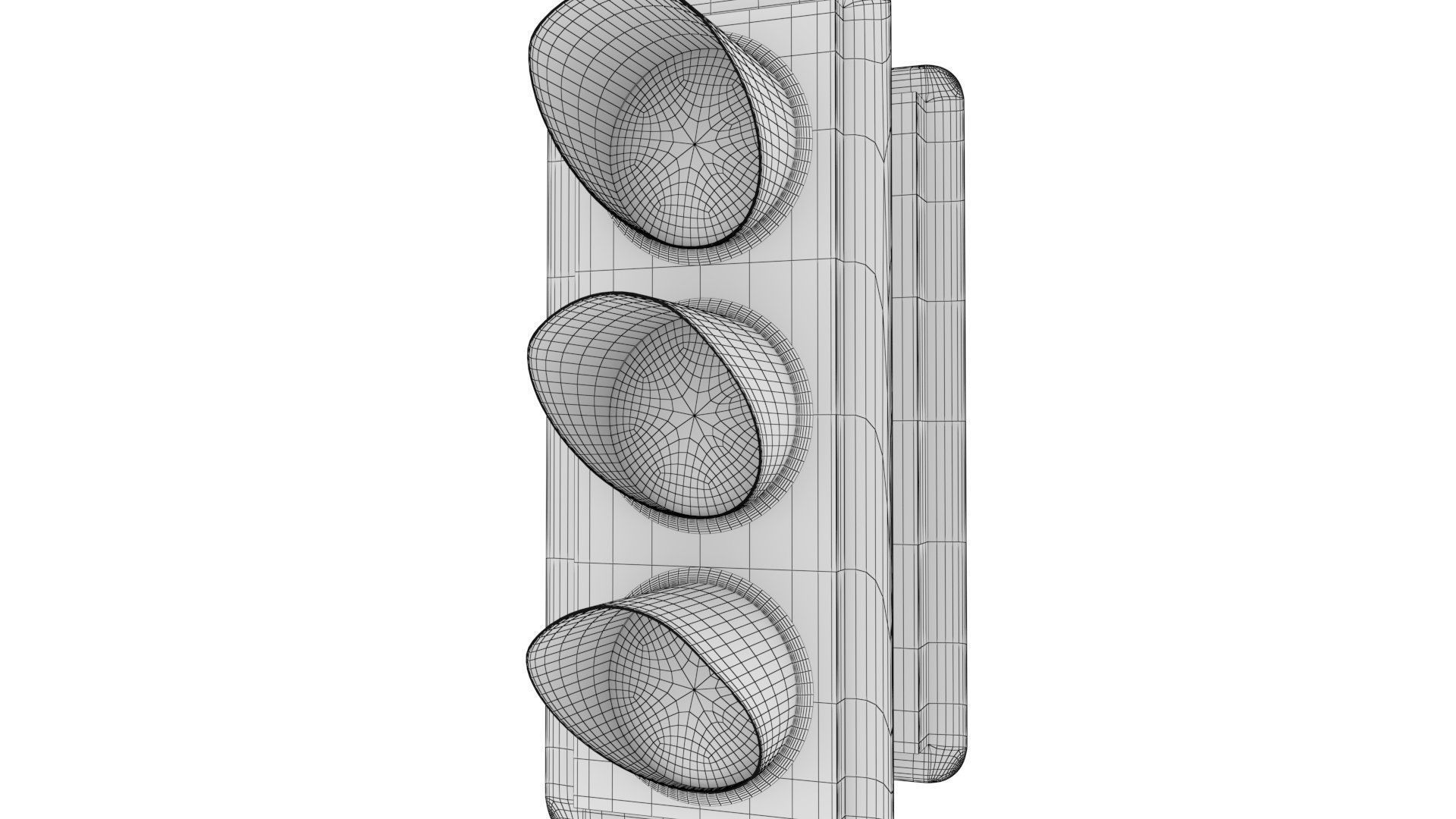Traffic Light - UK Low-poly 3D model_12