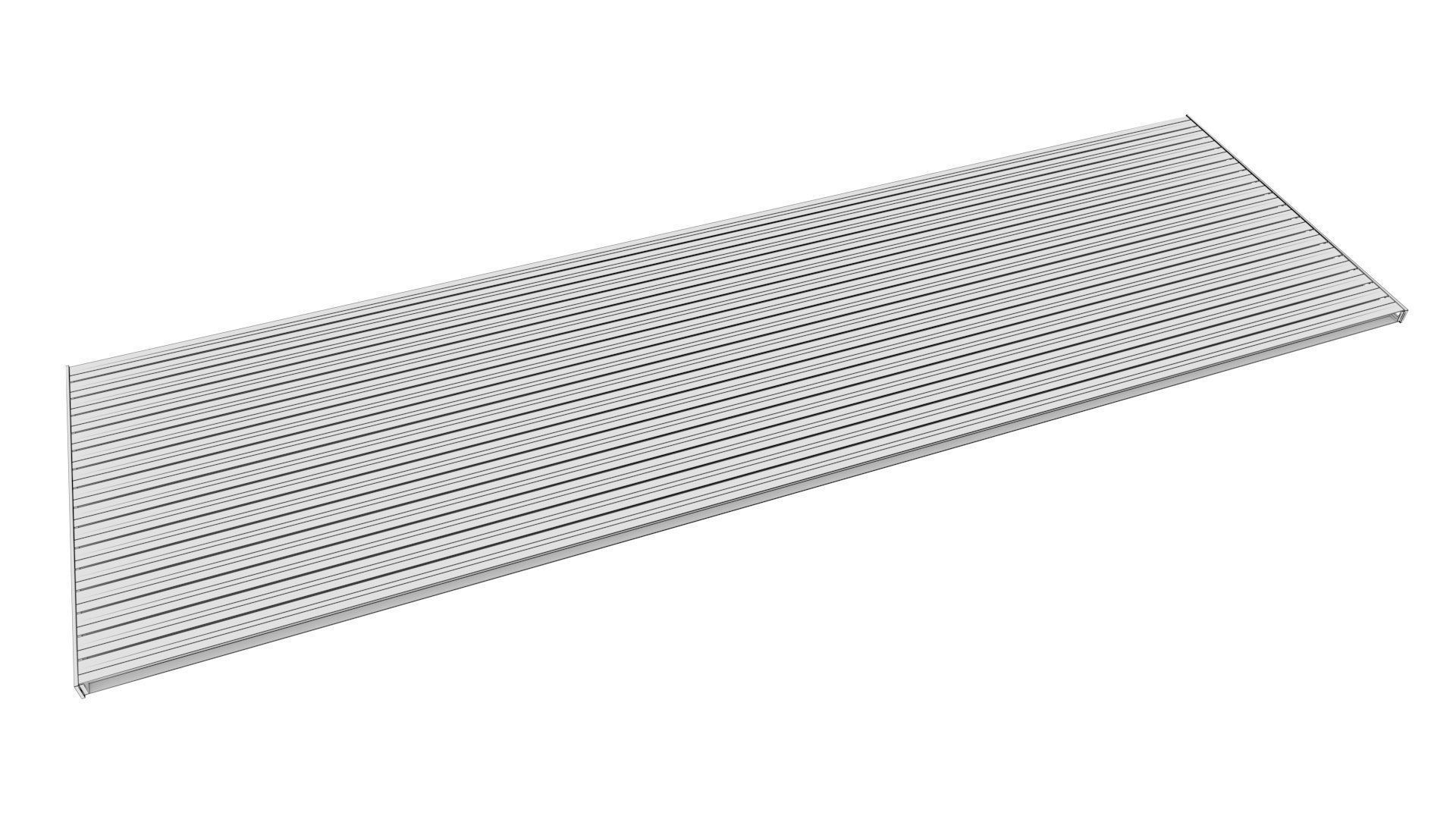 Polycarbonate panel Low-poly 3D model_6