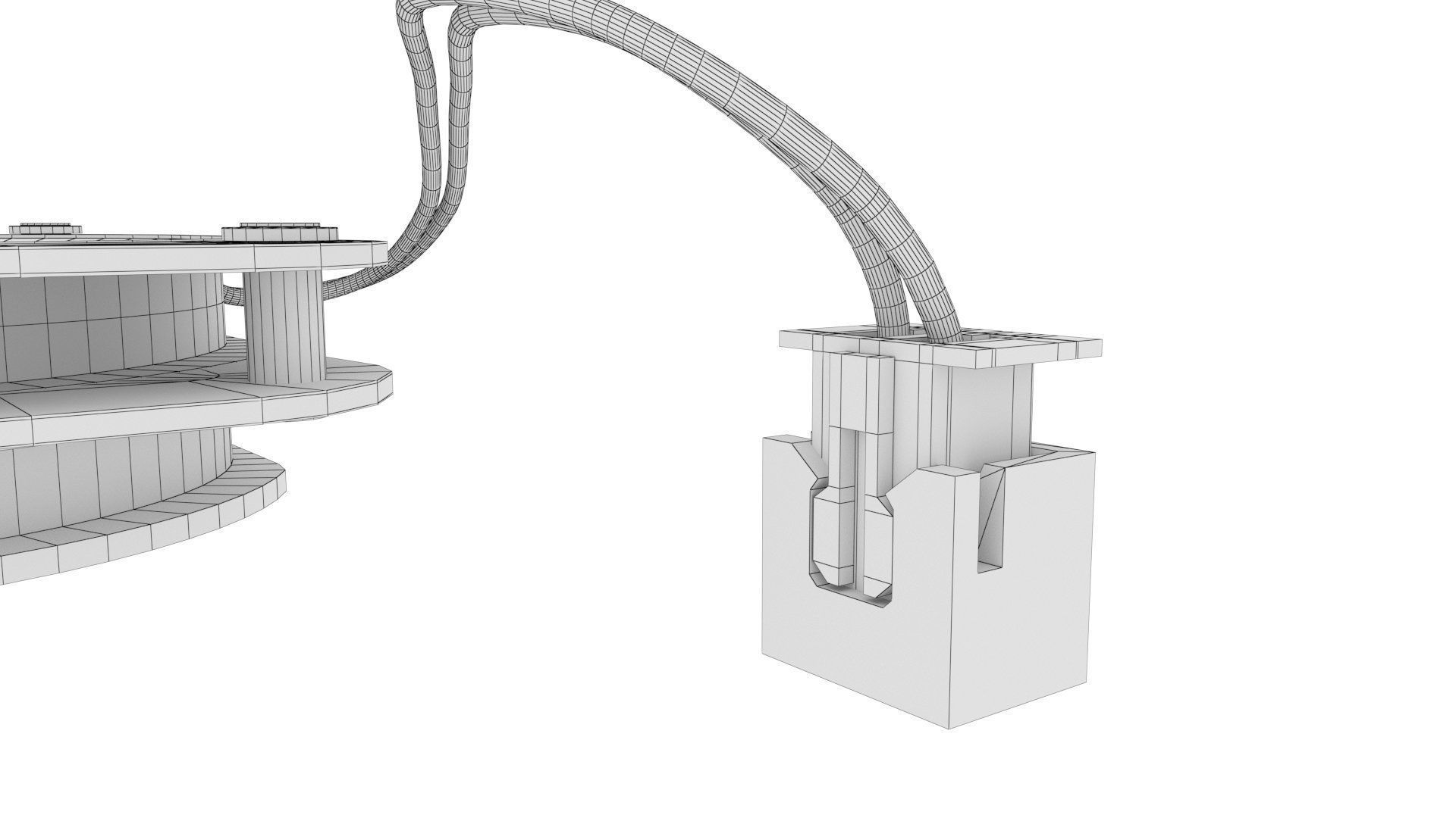 Computer Fan - cooling fan for inside a computer case Low-poly 3D model_15