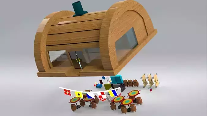 krusty krab full design and parts 3D print model