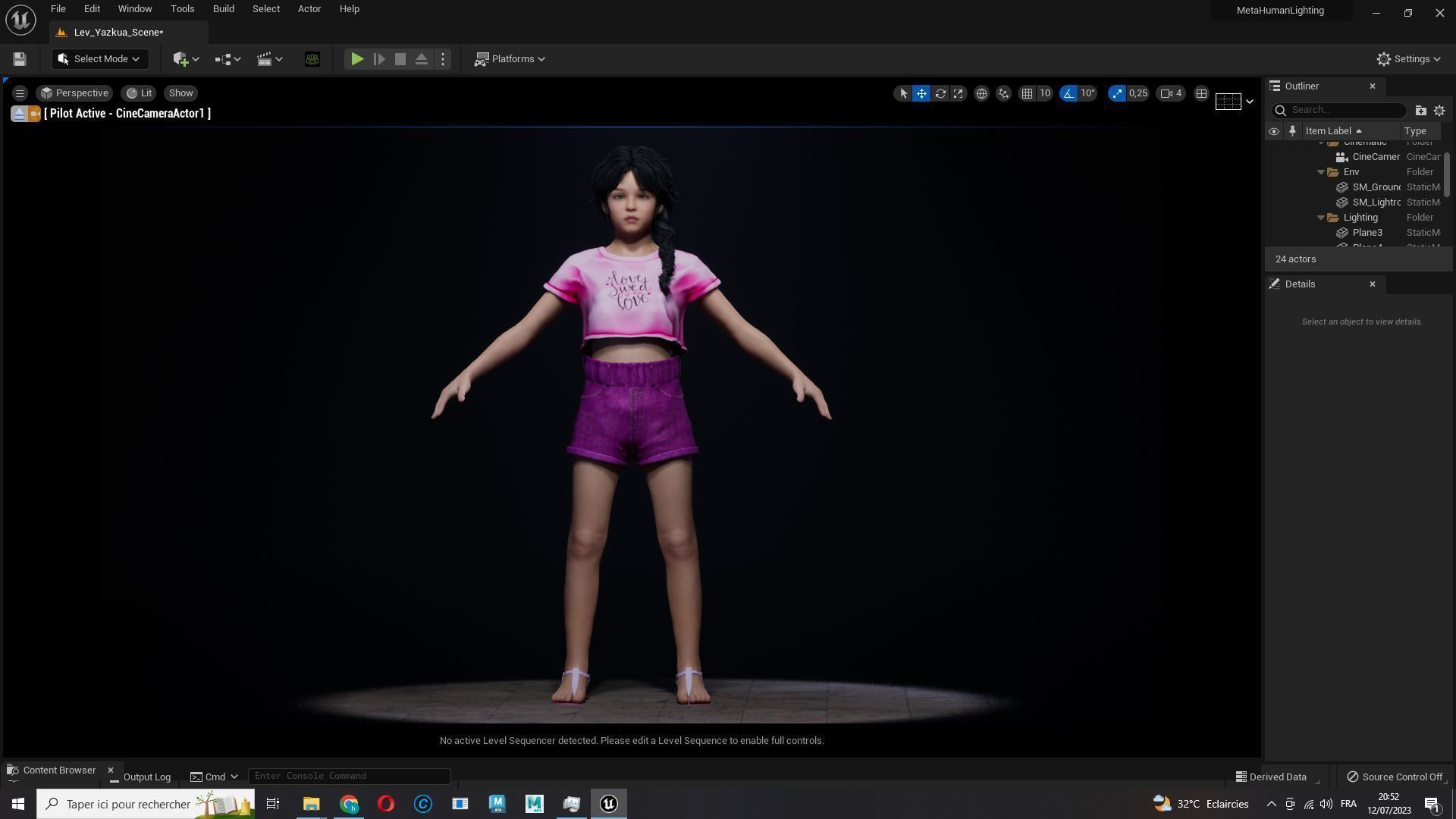 Merry-realistic sweet girl Low-poly 3D model_23